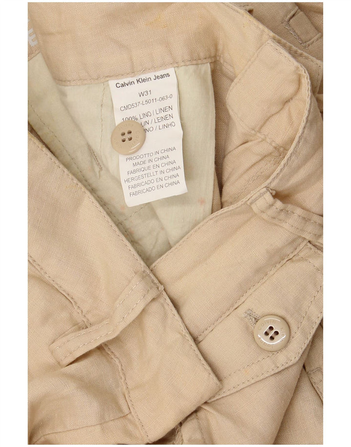 CALVIN KLEIN Muške chino kratke hlače W31 Srednje bež lan