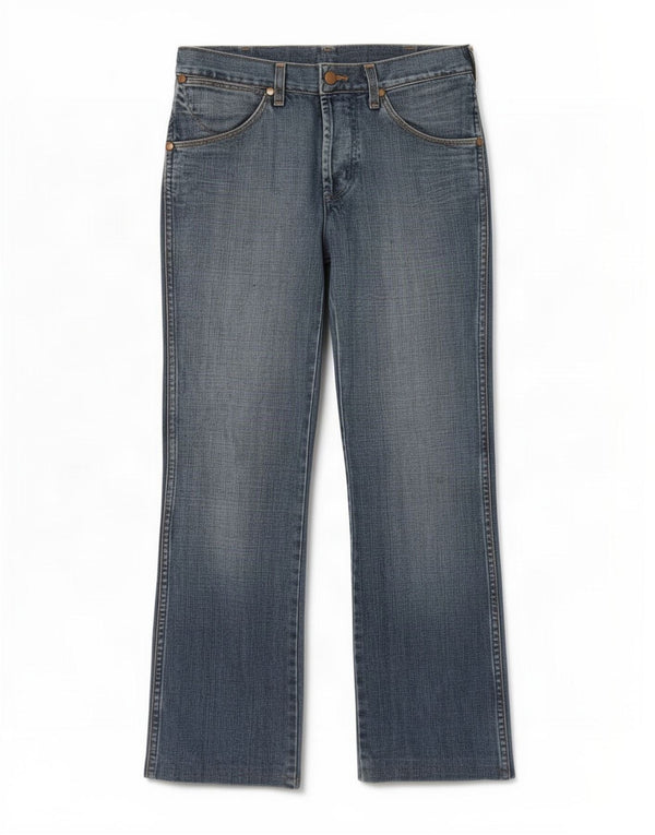 Wrangler muške Rockville ravne traperice W28 L34 plavi pamuk