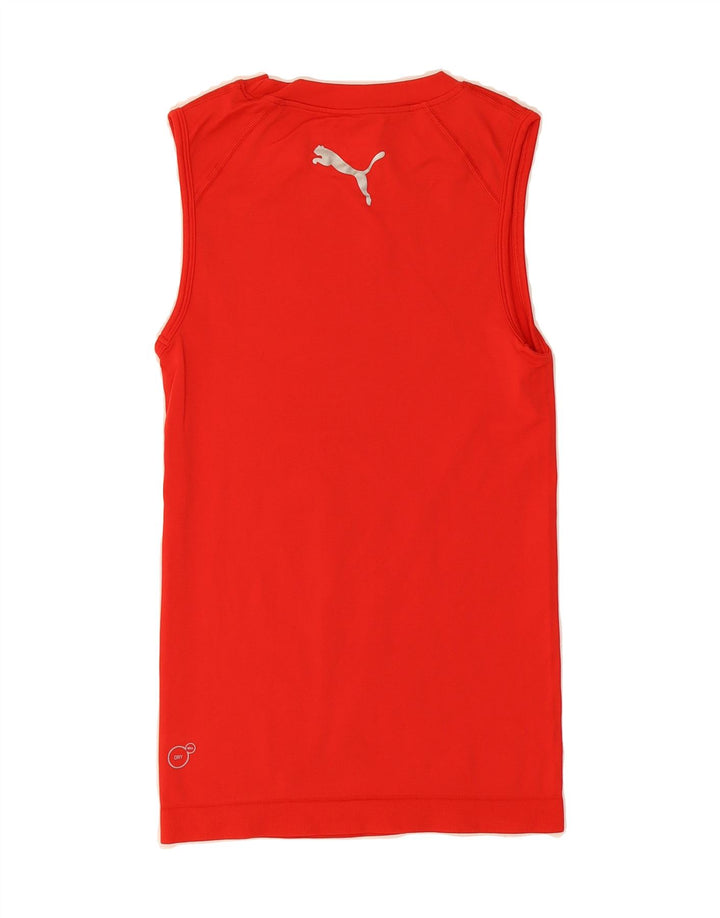 PUMA Mens Vest Top Small Red Nylon Vintage Puma and Second-Hand Puma from Messina Hembry 