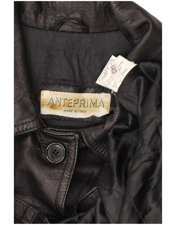 ANTEPRIMA Preveliki ženski kožni kaput IT 52 2XL crni