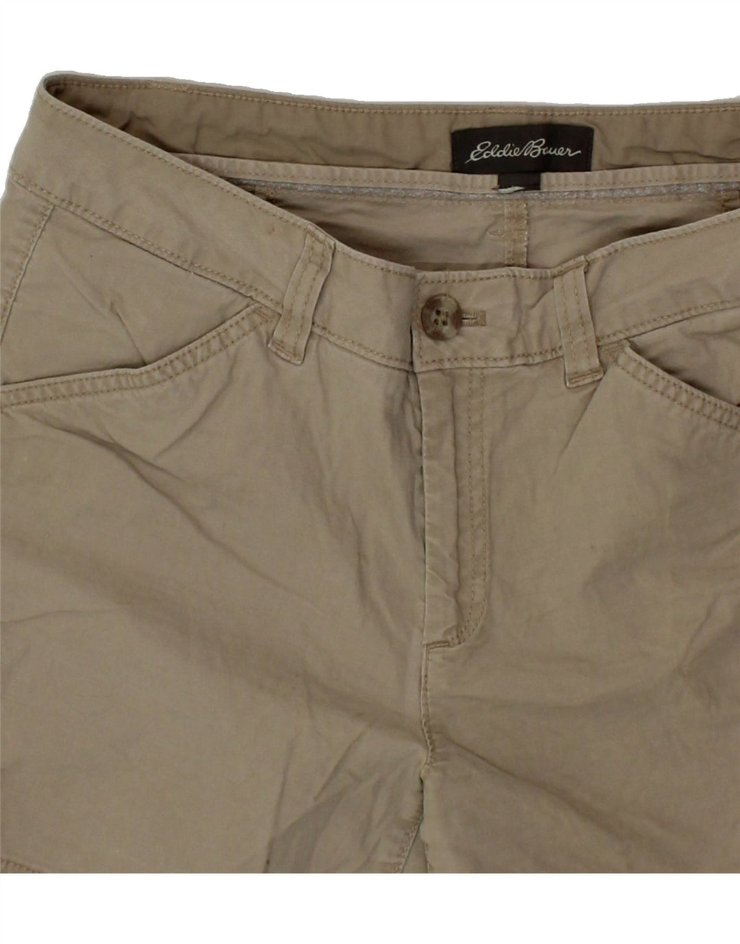 EDDIE BAUER Womens Cargo Shorts US 10 Large W34 Beige Cotton Vintage Eddie Bauer and Second-Hand Eddie Bauer from Messina Hembry 