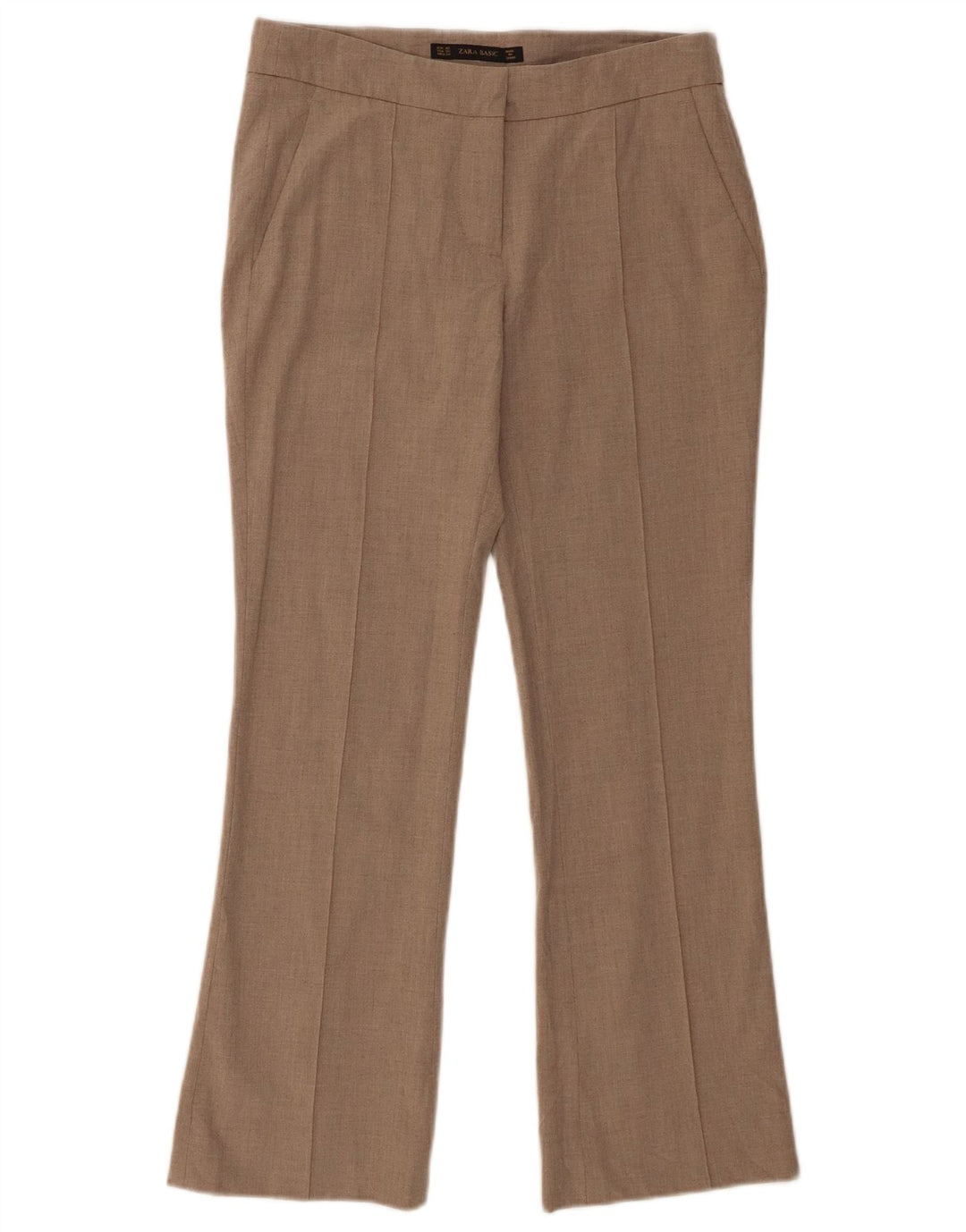 Zara ženske chino hlače s bootcut XS W24 L25 bež poliester