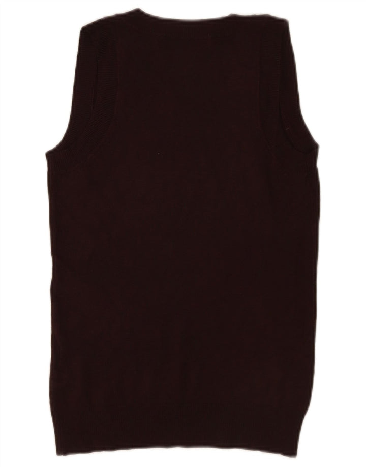 Zara ženski prsluk UK 10 Small Brown Viskoza