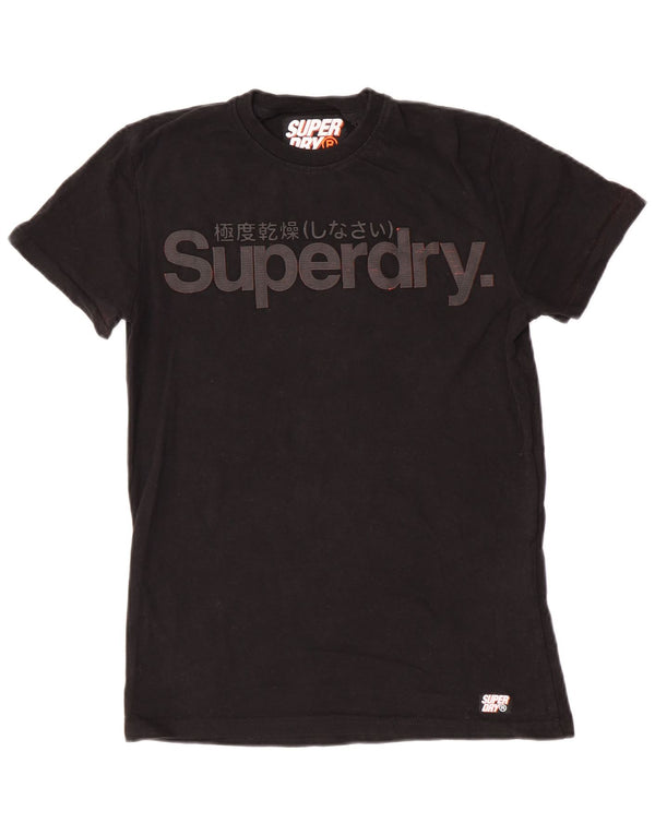 Superdry muška mala crna pamučna majica s grafičkim motivima