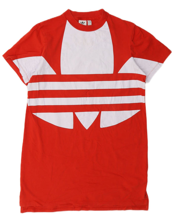Adidas ženska majica kratkih rukava s grafičkim motivima UK 14 srednje narančasta pamuk