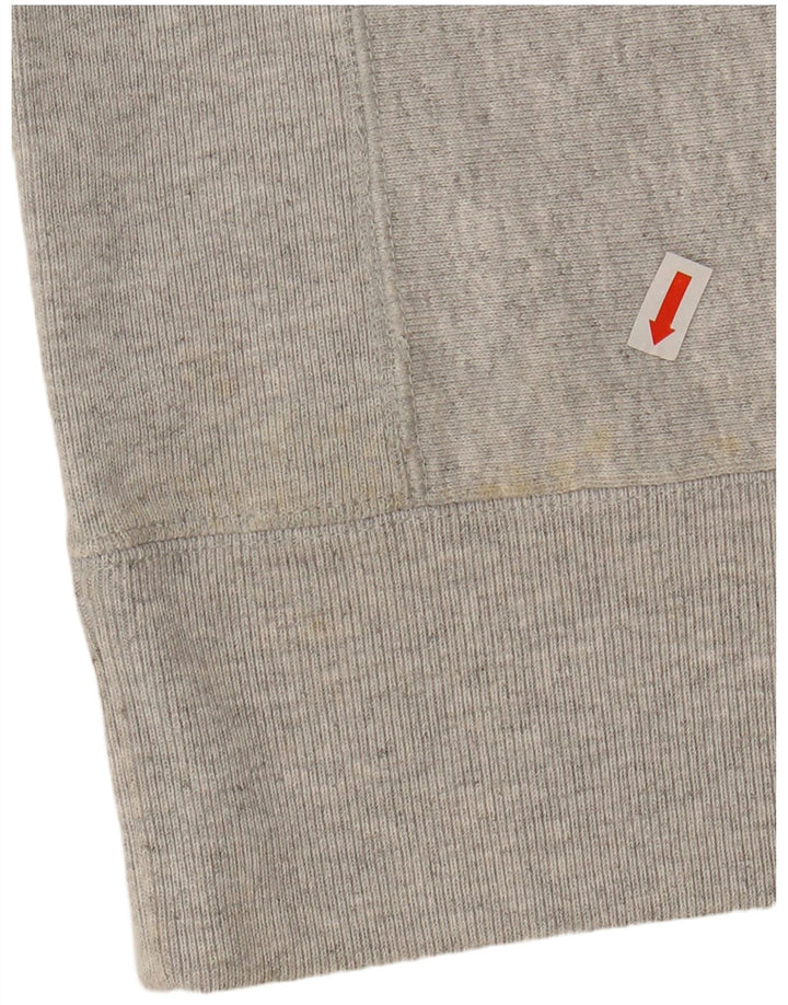 CHAMPION Womens Reverse Weave Sweatshirt Jumper UK 14 Medium Grey Cotton