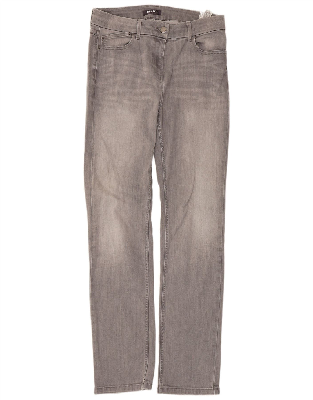 Marks & Spencer ženske ravne traperice UK 14 Large W32 L31 Sivi pamuk