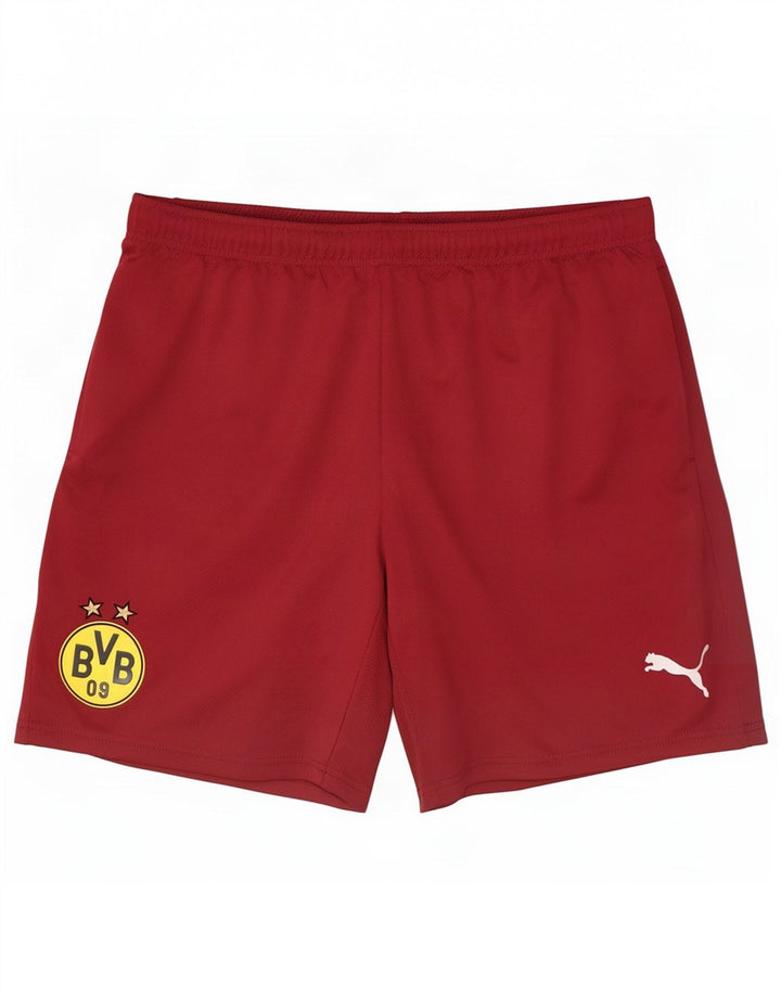 Puma Mens BVB Dortmund Sport Shorts Large Maroon