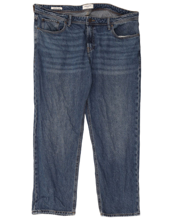 Jack & Jones muške ravne traperice Mike W40 L30 plavi pamuk