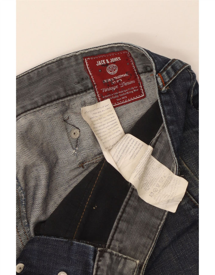 JACK & JONES Muške ravne traperice W36 L29 plavi pamuk