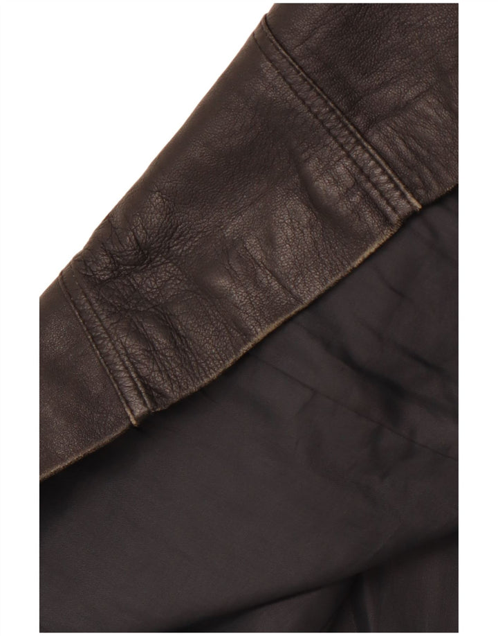 VINTAGE ženski kožni kaput IT 40 mali crni