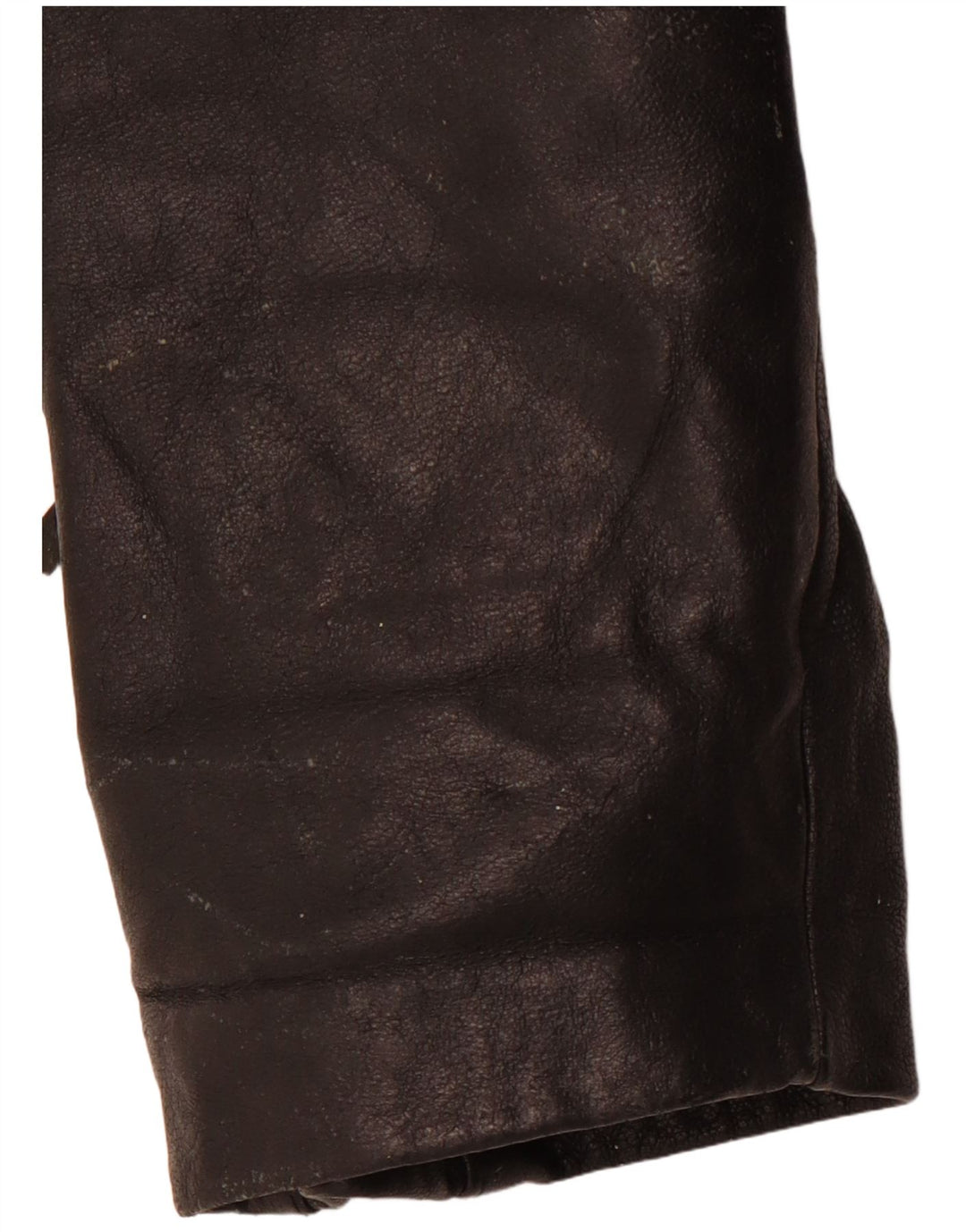 VINTAGE ženska kožna biciklistička jakna UK 14 Srednja crna koža