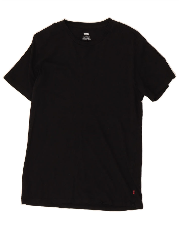 LEVI'S Mens T-Shirt Top Small Black Cotton Vintage Levi's and Second-Hand Levi's from Messina Hembry 