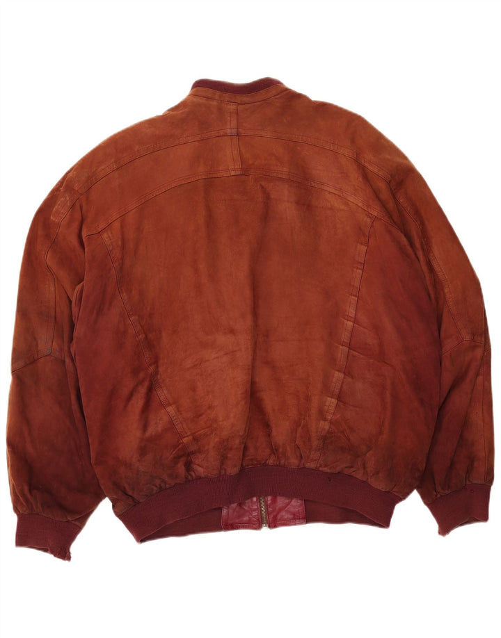GIACCOMO LARUSSO Muška bomber jakna od brušene kože IT 50 Large Brown