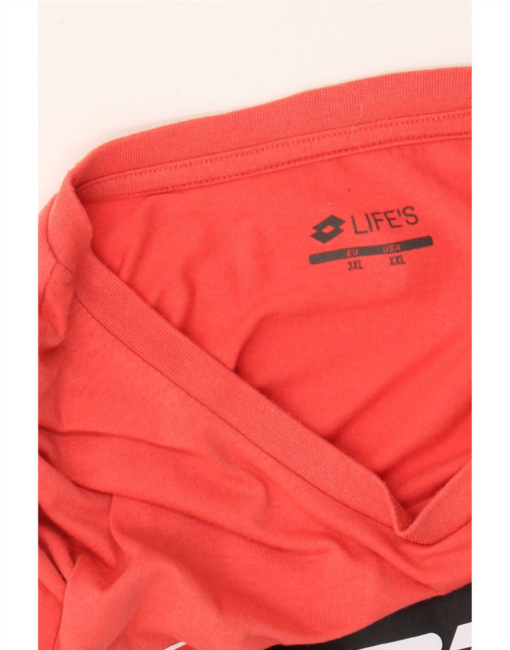 LOTTO muška majica s grafičkim motivima 2XL crvena