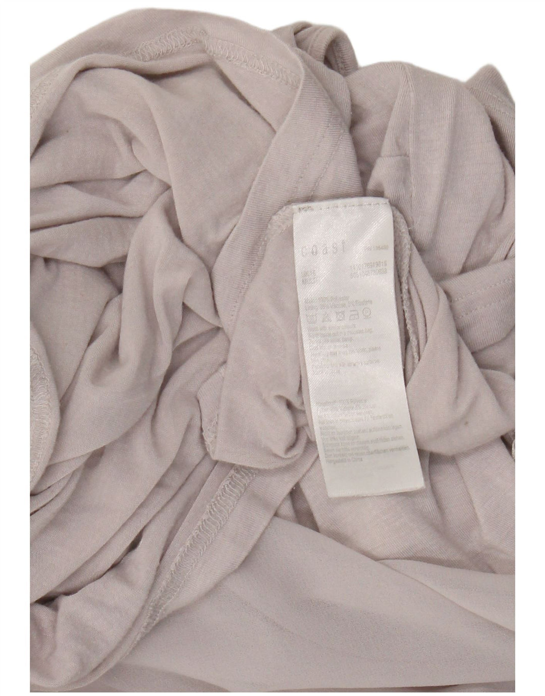 Coast ženski asimetrični gornji dio bluze UK 16 Veliki sivi cvjetni poliester