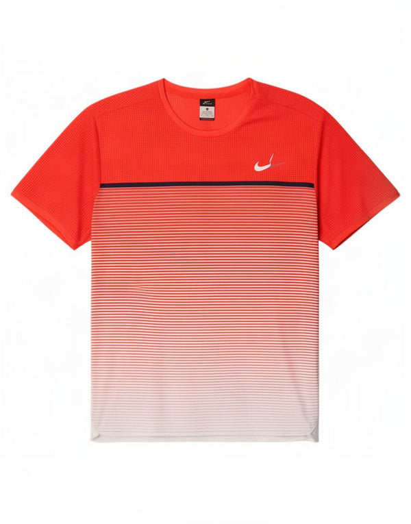 Nike Dri Fit majica kratkih rukava XL s crvenim prugama od poliestera