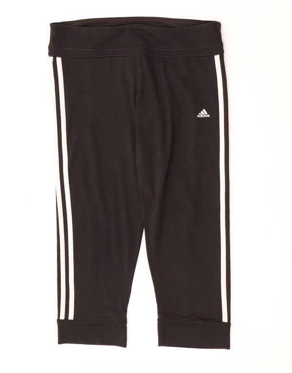 Adidas ženske Climalite Capri tajice UK 12/14 Srednje crni poliester