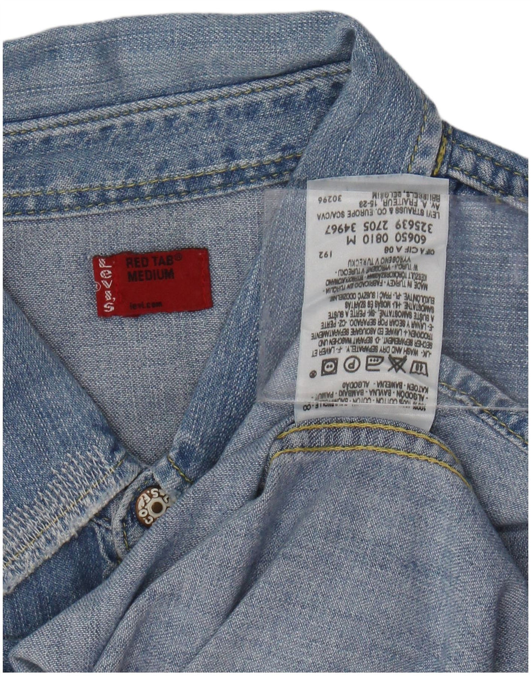LEVI'S muška traper košulja Srednje plavi pamuk