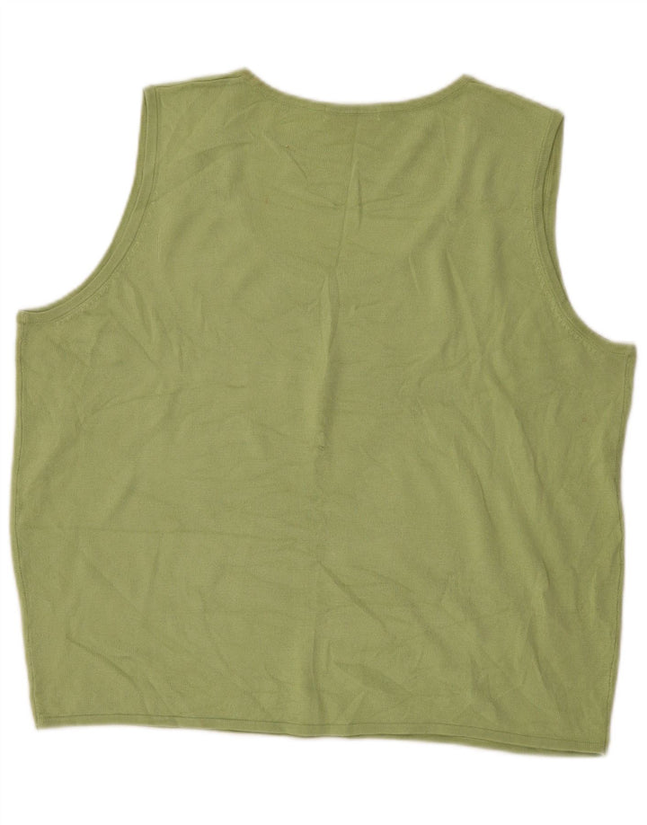 MARKS & SPENCER Ženska velika majica bez rukava UK 18 XL Zelena