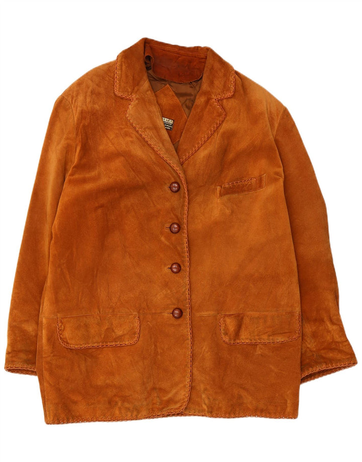 Vintage ženski gornji kaput od antilopa EU 44 XL bež koža