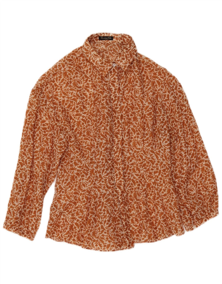 Massimo Dutti ženska košulja bluza 3/4 rukava EU 38 Mala bež cvjetna