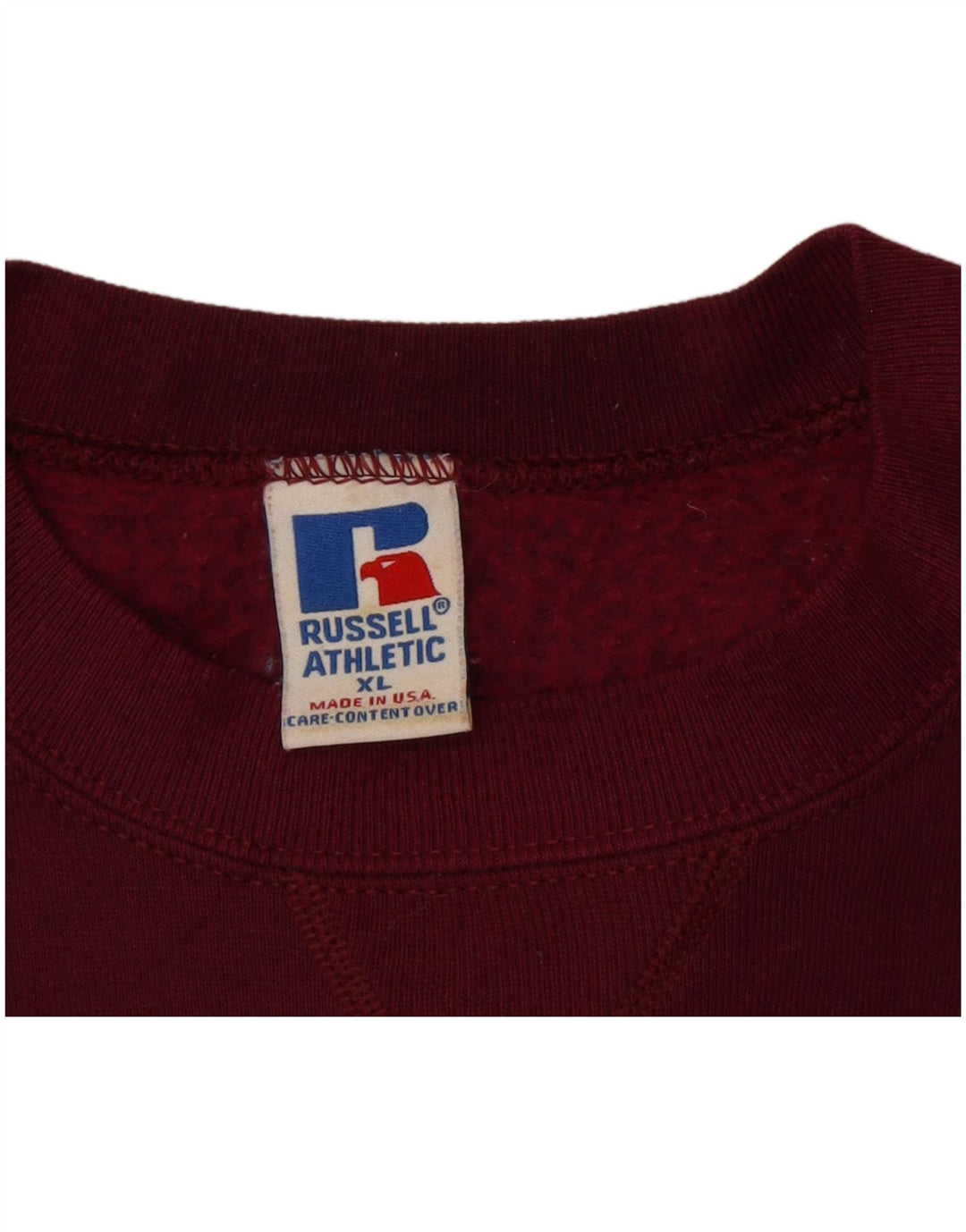 Russell atletska muška majica s kratkim rukavima XL, tamnocrveni pamuk