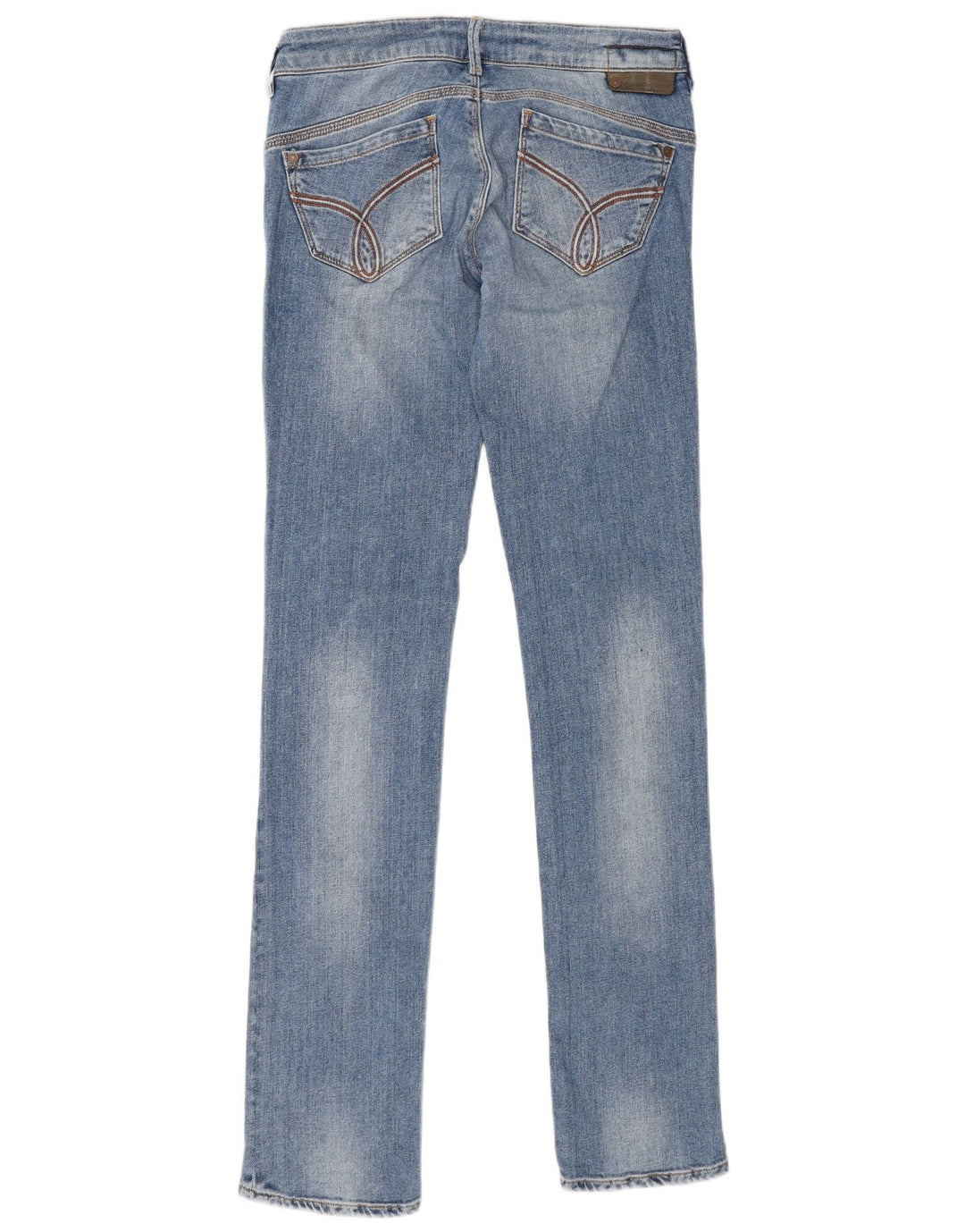 CALVIN KLEIN Ženske uske traperice W27 L33 Plavi pamuk