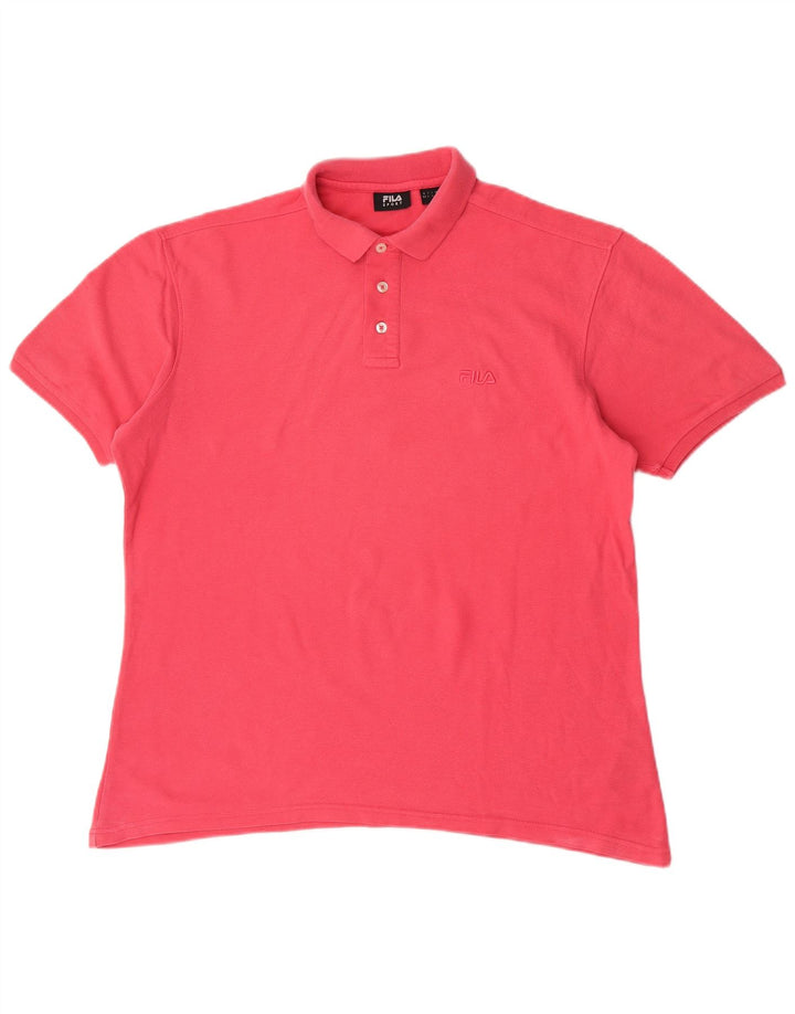 Fila muška polo majica velika ružičasta pamuk