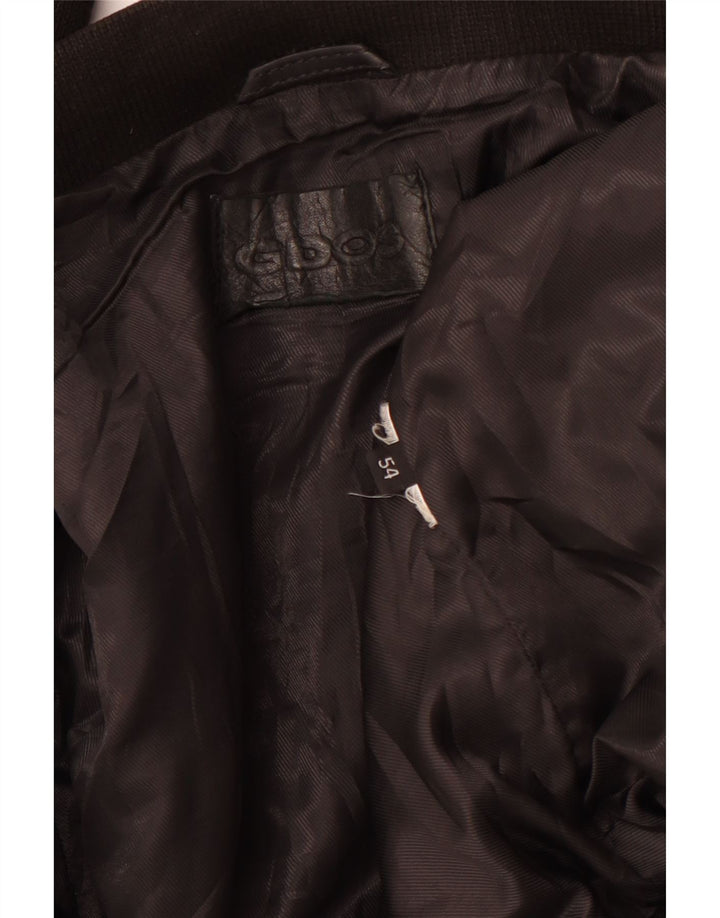 VINTAGE muška kožna jakna UK 38 srednje crna