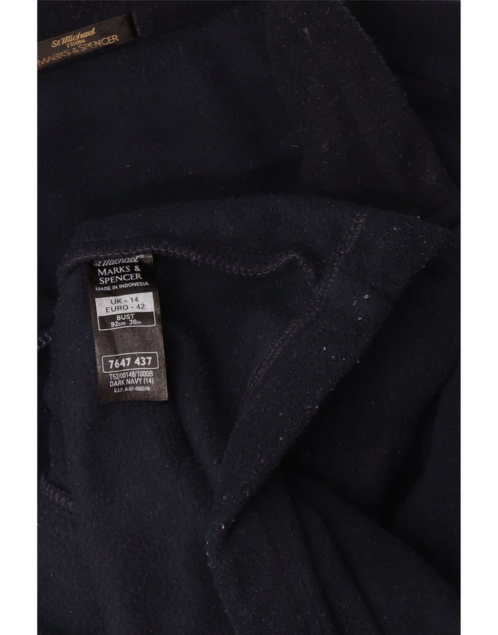 Marks & Spencer ženska jakna od flisa UK 14 velika tamnoplava poliester