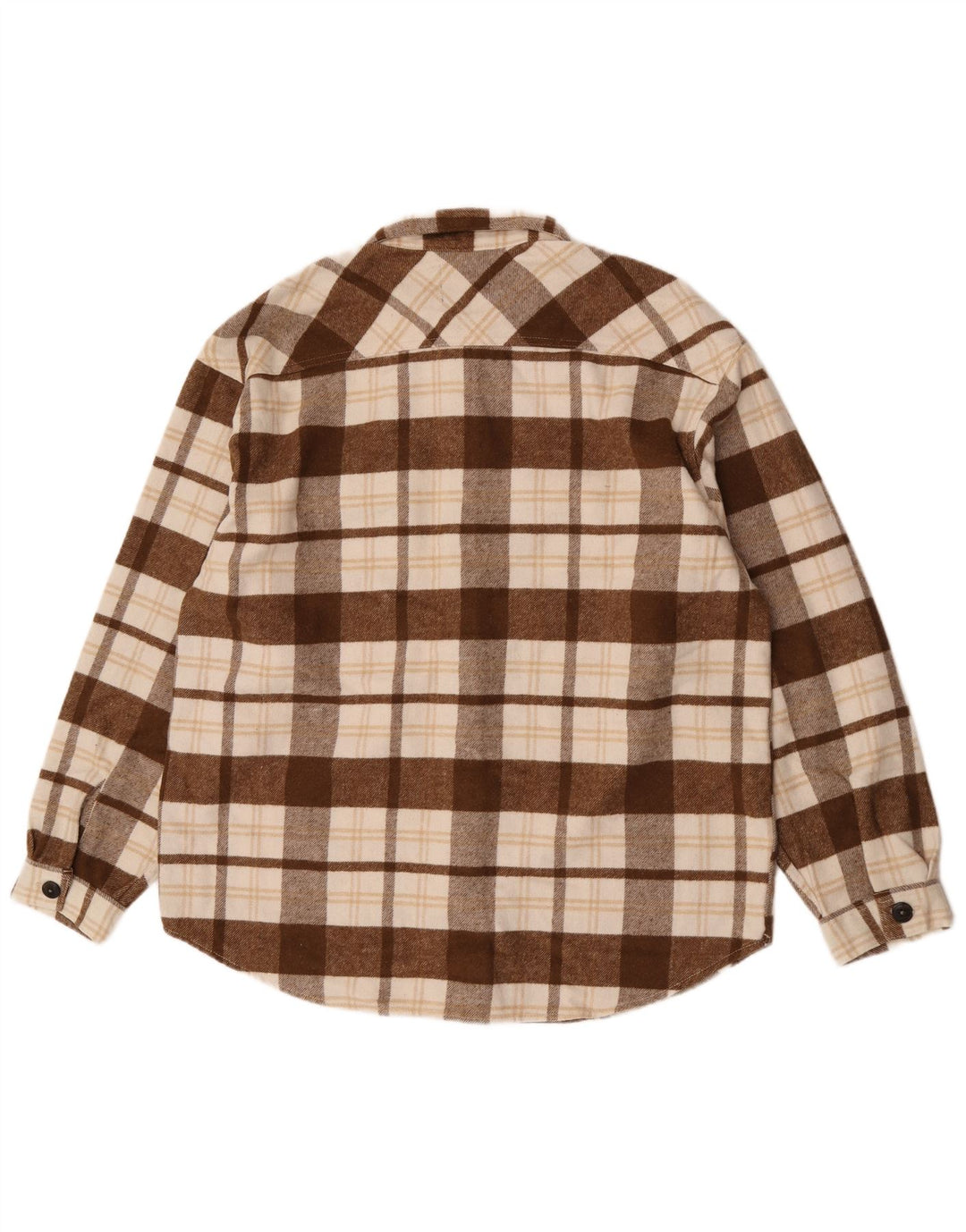 Jack & Jones muška košulja od flanela XL, smeđi karirani poliester