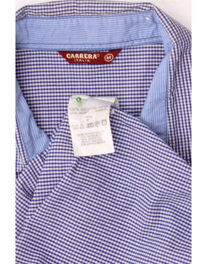 Carrera muška košulja Medium Blue Gingham Cotton