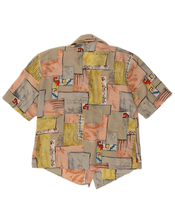 VINTAGE Womens Shirt Blouse UK 16 Large Multicoloured Patchwork