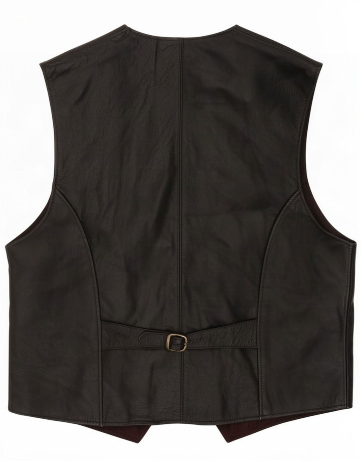 Vintage muški kožni prsluk IT 52 Large Black