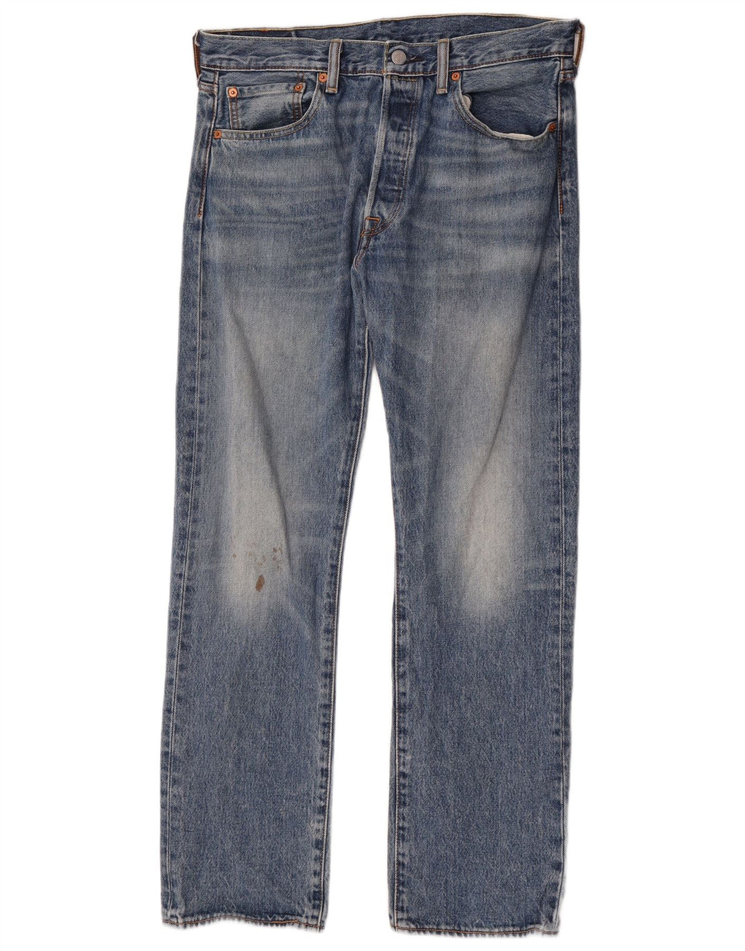 Levi's muške 501 ravne traperice W33 L30 plavi pamuk