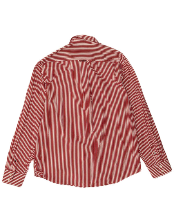 Crew Clothing Muška klasična košulja 2XL pamuk s crvenim prugama