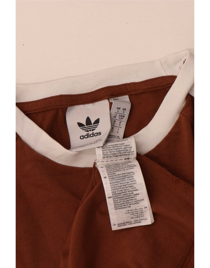 Adidas muška majica kratkih rukava mala, smeđa pamučna