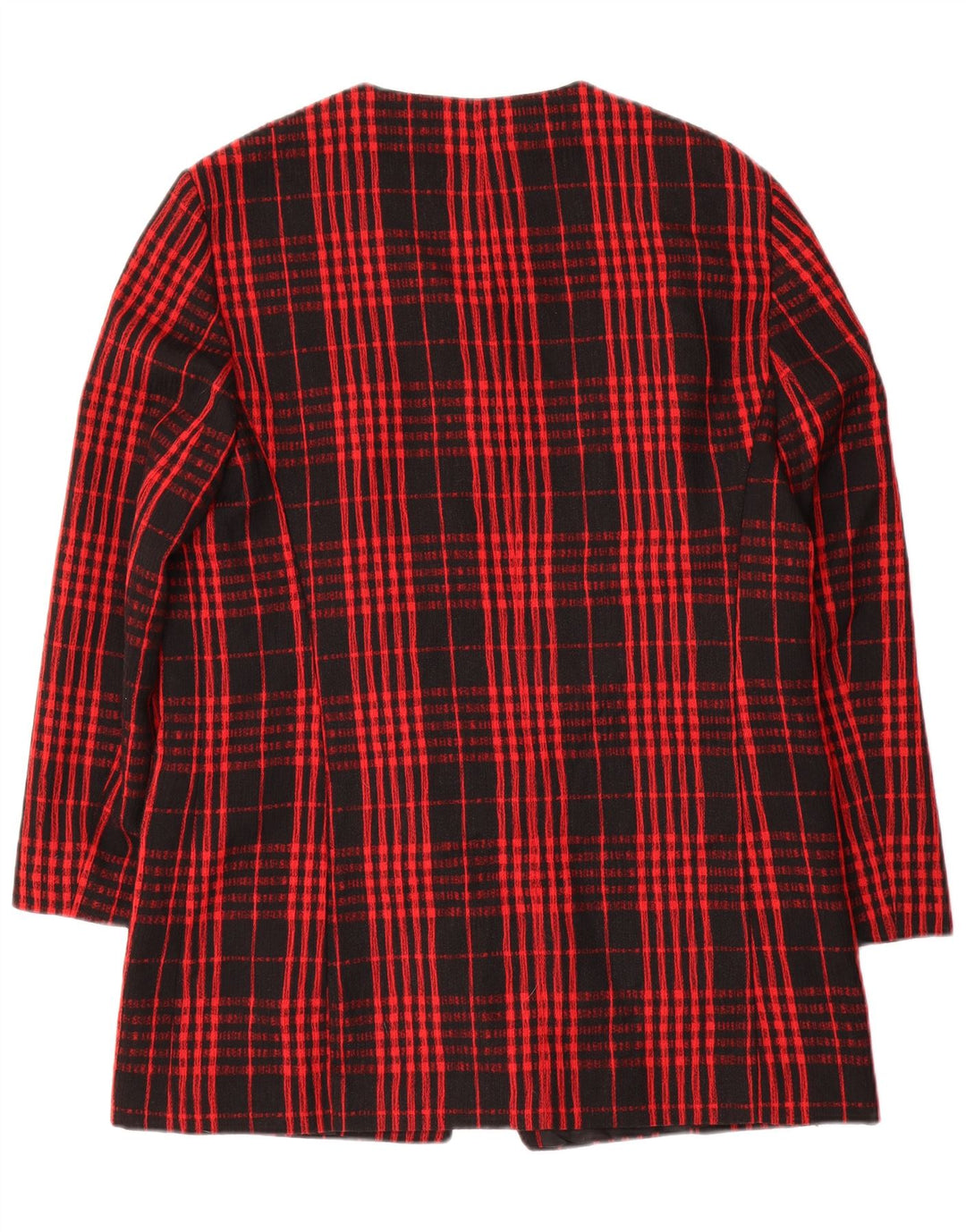 Ženska jakna sa 7 gumba Gerry Weber UK 12 Srednja crvena karirana vuna