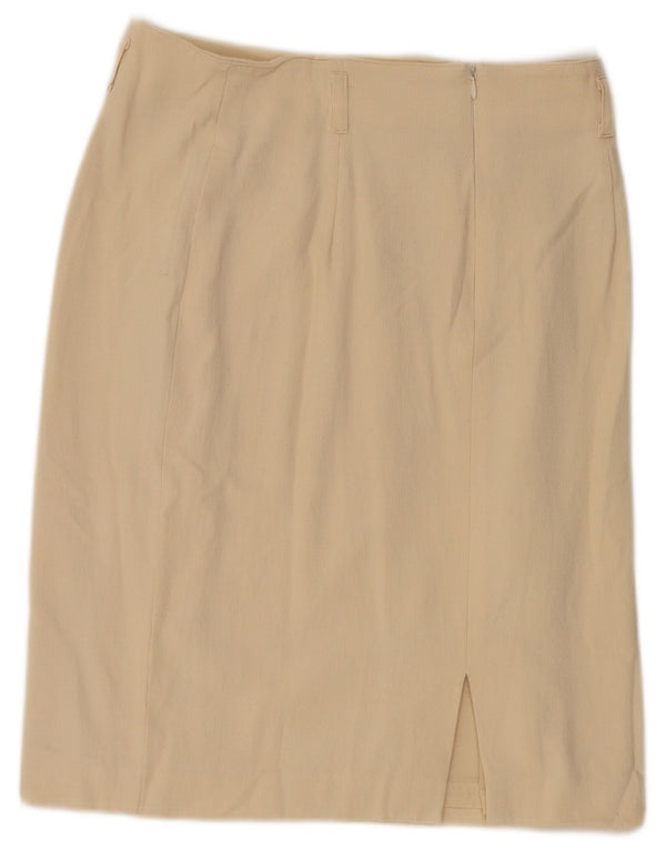 La Belle ženska pencil suknja visokog struka EU 44 XL W32 bež viskoza