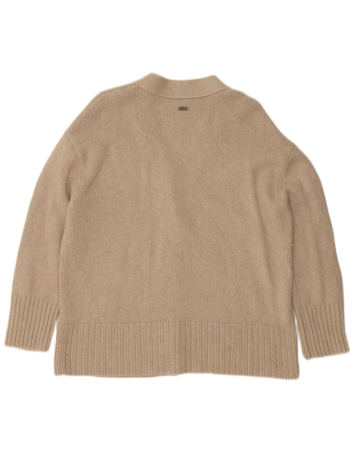 Barbour ženski prekomjerni džemper UK 10 Small Beige Cotton