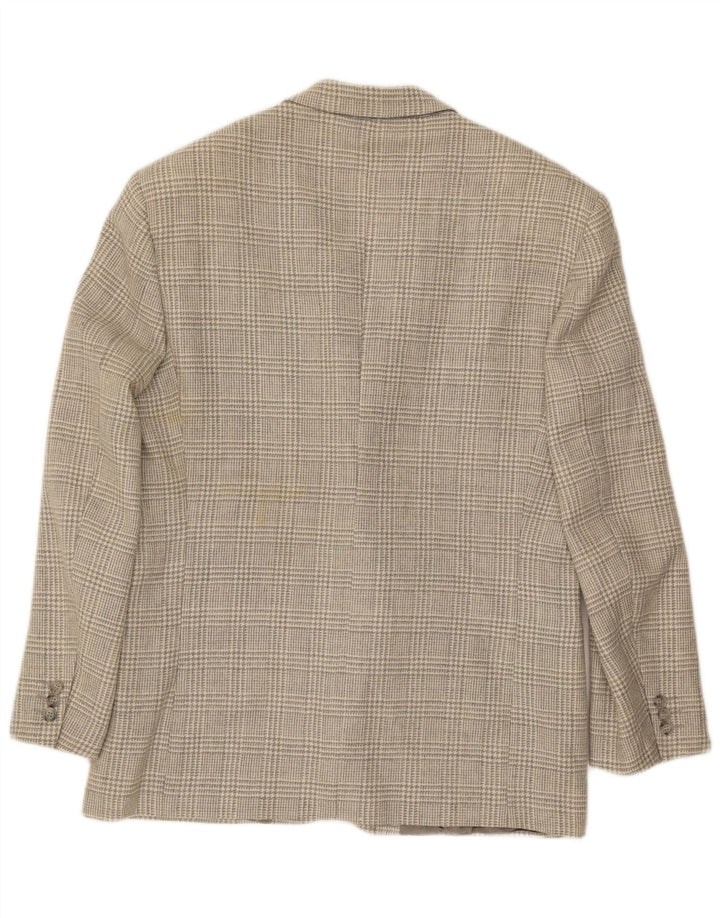 Vintage muška jakna sa 2 gumba UK 40 Large Grey Houndstooth