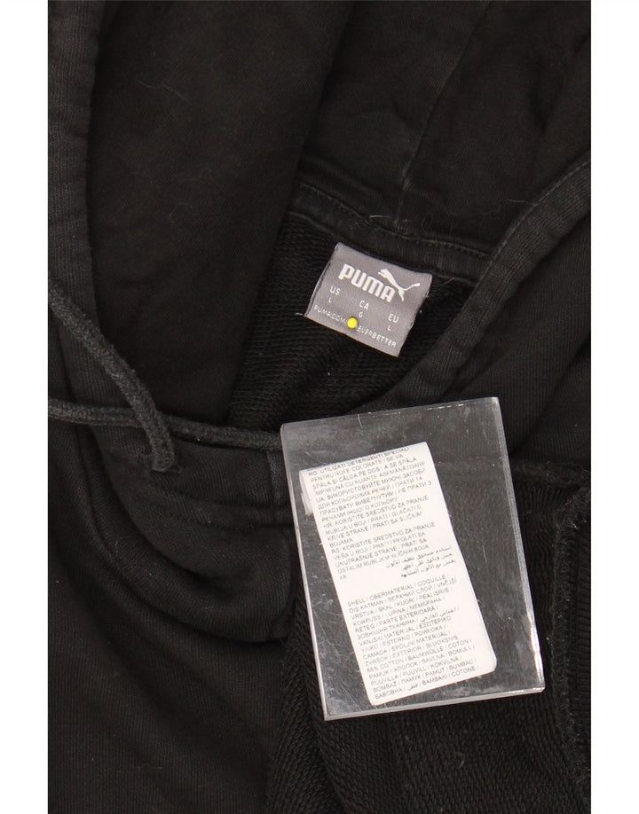 PUMA Ženska majica s kapuljačom s kapuljačom UK 16 Large Black Colourblock Cotton