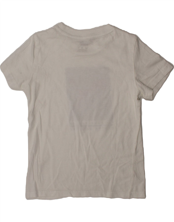PUMA Boys Graphic T-Shirt Top 7-8 Years White Vintage Puma and Second-Hand Puma from Messina Hembry 