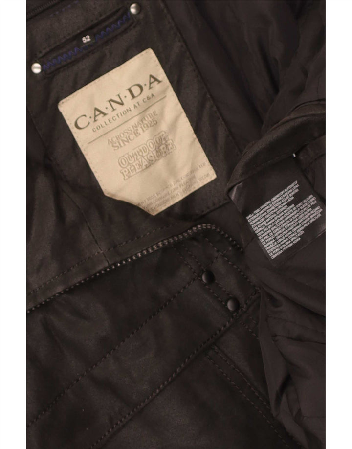 Canda Mens By C&A kožna jakna EU 52 XL crna