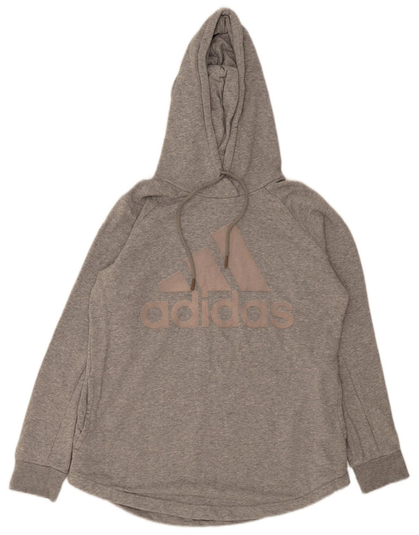 Adidas ženski džemper s grafičkim motivima UK 16/18 veliki sivi pamuk