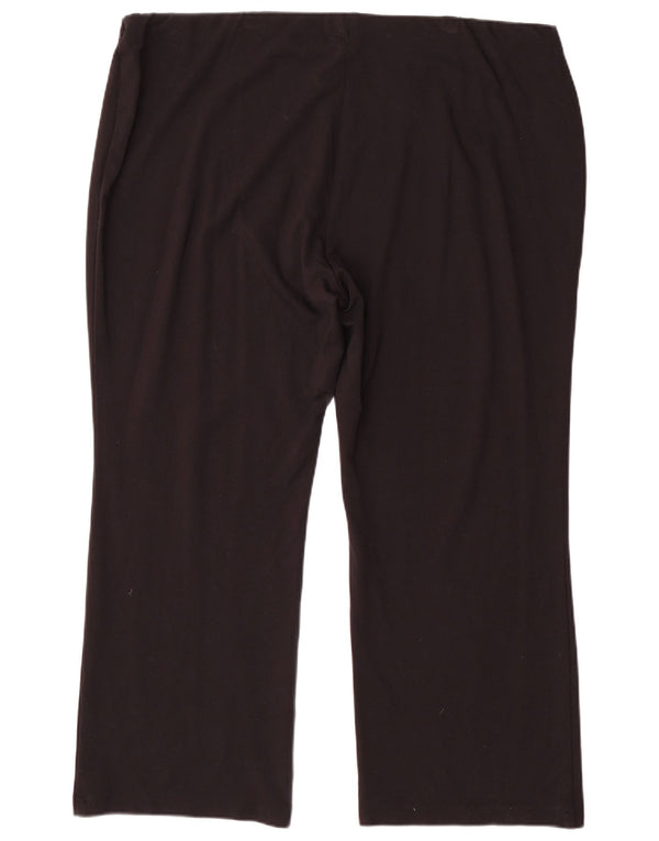 Marks & Spencer ženske ležerne hlače Bootcut UK 22 3XL W44 L30 crne