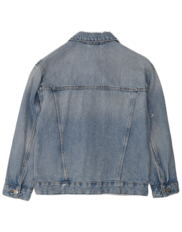 Zara Girls Distressed Denim jakna 9-10 godina plava