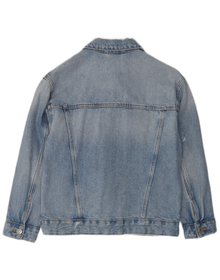 Zara Girls Distressed Denim jakna 9-10 godina plava