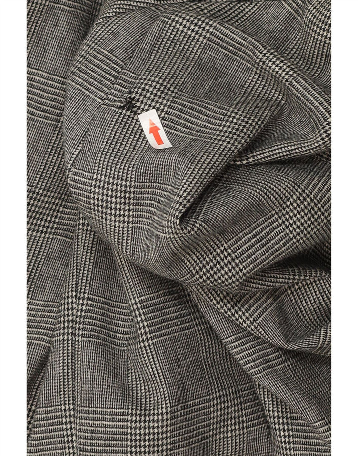 Vintage ženski jakni sako dugih rukava UK 18 XL sivi s ptičjim zubom